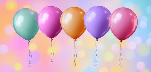 colorful balloons background