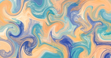 4K backgrounds and textures with retro color palette abstract art creations green navy orange	blue teal