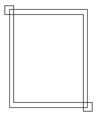 Black vector designs of frames and borders 