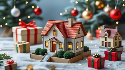 christmas tree with gifts