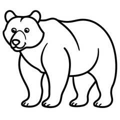 Minimalist line art illustration of a wild animal, perfect for modern decor, tattoo design, logos, or branding. This elegant black and white drawing features clean lines and abstract style, ideal for 