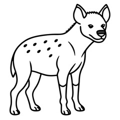 Minimalist line art illustration of a wild animal, perfect for modern decor, tattoo design, logos, or branding. This elegant black and white drawing features clean lines and abstract style, ideal for 