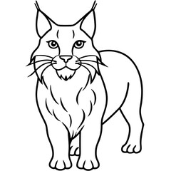 Minimalist line art illustration of a wild animal, perfect for modern decor, tattoo design, logos, or branding. This elegant black and white drawing features clean lines and abstract style, ideal for 