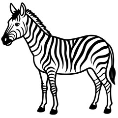 Minimalist line art illustration of a wild animal, perfect for modern decor, tattoo design, logos, or branding. This elegant black and white drawing features clean lines and abstract style, ideal for 