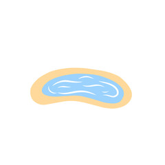 illustration of an oasis pond