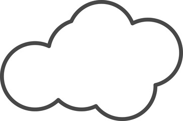 White clouds for coloring.