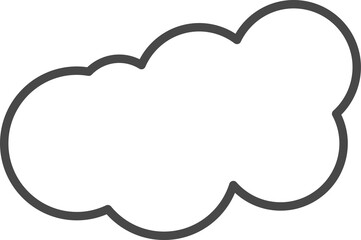 White clouds for coloring.