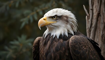 Obraz premium Close-up of a Majestic Bald Eagle