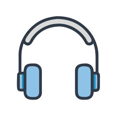 Headphones with Over-Ear Padding Icon Design