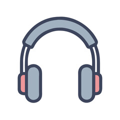 Headphones with Over-Ear Padding Icon Design