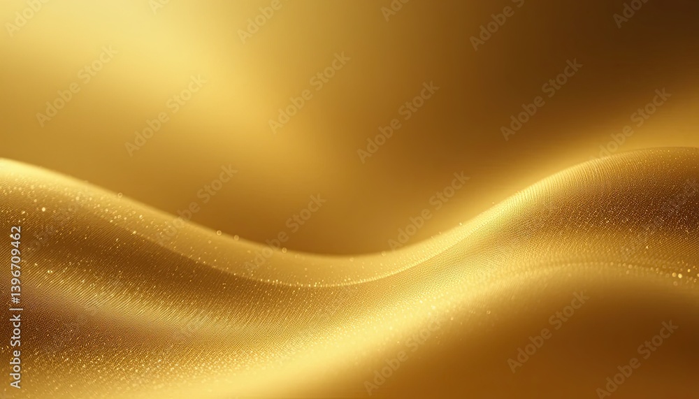 Poster elegant golden abstract waves creating a luxurious and smooth visual experience.