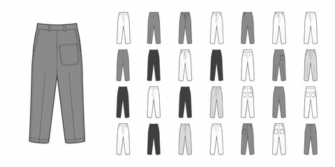 pants mockup, cloths mockup, silhouette mockups, mockups, digital, vector mockups, clothes, clothing, fashion, shirt, vector, pants, jacket, jeans, dress, illustration, suit, wear, set, design, style,