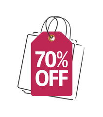 70% off, 70% sale, sale tagg, tags, sale tags, discount, sale, tag, label, sign, price, business, icon, paper, retail, shop, buy, vector, illustration, design, shopping, symbol, store, open, promotion