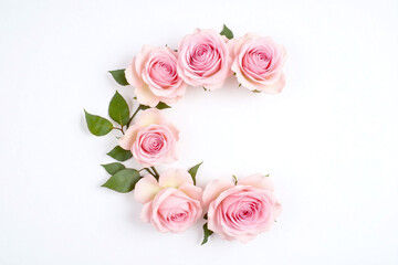 pink flowers on a white background2