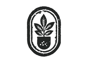 Silhouette Capsule herbal leaf medicine medical pharmacy hipster vintage logo vector icon isolated on white background