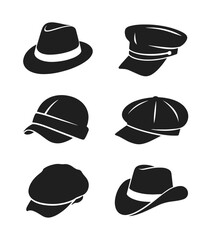 cap, hat, baseball, vector, illustration, clothing, helmet, design, icon, sport, fashion, template, set, symbol, headwear, head, style, uniform, accessory, color, blank, cloth, object, casual, sports,