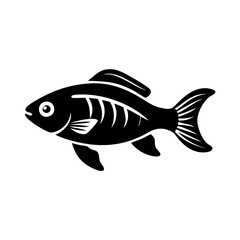 rainbowfish icon, rainbowfish silhouette vector illustration-simple silhouette illustration of rainbowfish, perfect for rainbowfish logos and icons
