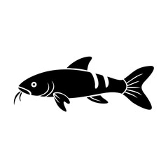 kuhli loach fish icon, kuhli loach fish silhouette vector illustration-simple silhouette illustration of kuhli loach fish, perfect for kuhli loach fish logos and icons