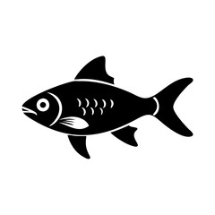 cherry barb fish icon, cherry barb fish silhouette vector illustration-simple silhouette illustration of cherry barb fish, perfect for cherry barb fish logos and icons