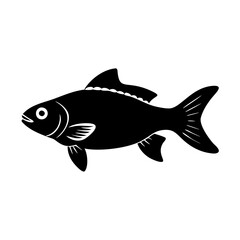 cherry barb fish icon, cherry barb fish silhouette vector illustration-simple silhouette illustration of cherry barb fish, perfect for cherry barb fish logos and icons
