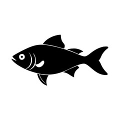 cherry barb fish icon, cherry barb fish silhouette vector illustration-simple silhouette illustration of cherry barb fish, perfect for cherry barb fish logos and icons