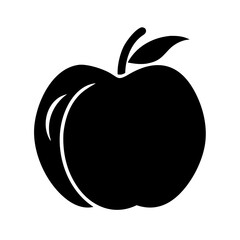 velvet apple icon, velvet apple silhouette vector illustration-simple silhouette illustration of velvet apple, perfect for velvet apple logos and icons