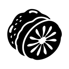 ugli fruit icon, ugli fruit silhouette vector illustration-simple silhouette illustration of ugli fruit, perfect for ugli fruit logos and icons