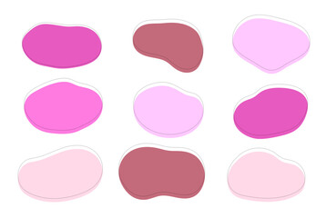 女性向けのビビッドなピンクのゆるい形のフレームセット