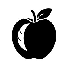 peach icon, peach silhouette vector illustration-simple silhouette illustration of peach, perfect for peach logos and icons