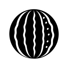 watermelon icon, watermelon silhouette vector illustration-simple silhouette illustration of watermelon, perfect for watermelon logos and icons