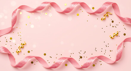 abstract pink background ribbon