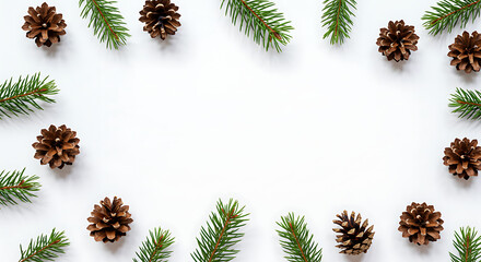 pine cones border