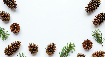 pine cones border