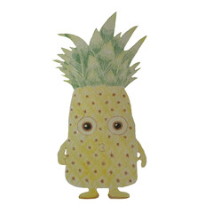 food, fruit, illustration, vector, cartoon, set, icon, isolated, strawberry, fresh, pear, healthy, funny, orange, banana, character, background, apple, cute, design, face, cherry, flat, organic, lemon