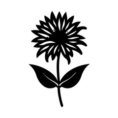 bee balm flower icon, bee balm flower silhouette vector illustration-simple silhouette illustration of bee balm flower, perfect for bee balm flower logos and icons