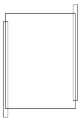 Black abstract vector designs of frames and borders	