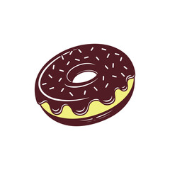 donut vector silhouette clip art logo design