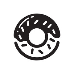 donut vector silhouette clip art logo design