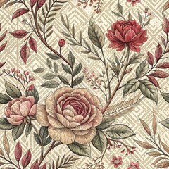 Seamless Vintage Floral Pattern