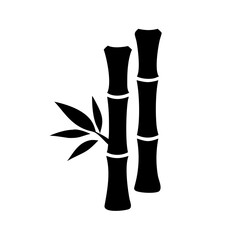 bamboo tree icon, bamboo tree silhouette vector illustration-simple silhouette illustration of bamboo tree, perfect for bamboo tree logos and icons