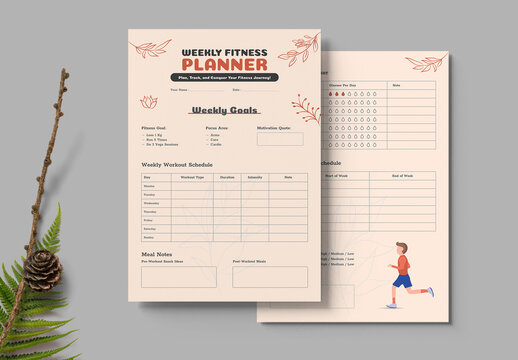 Weekly Fitness Planner For Health Maintenance