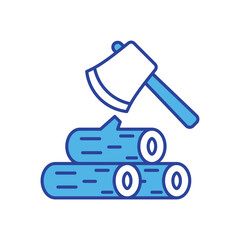Log icon vector stock illustration