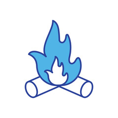 Bonfire  icon vector stock illustration