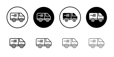 Obraz premium Express delivery icon Logo symbol sign set
