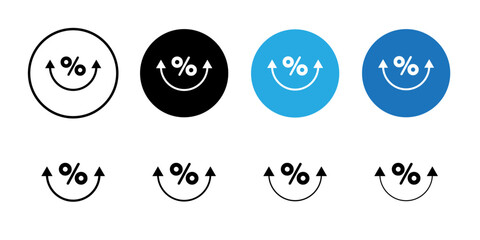 Fees Increase iconc' Logo symbol sign set