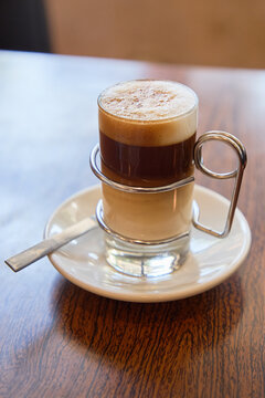 Coffee with sweetened condensed milk.