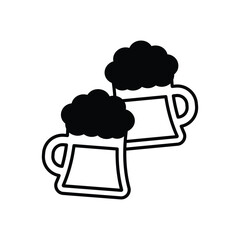 Beer Mug icon vector stock illustration