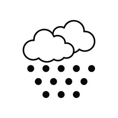 Snowy icon vector stock illustration