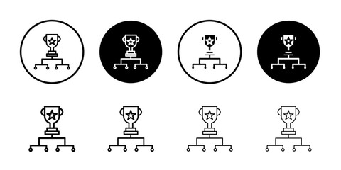 Tournament icon Logo symbol sign set