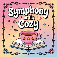 cute coloring book cover, cover, cute kids illustration, cartoon cover, cartoon illustration, kawaii coloring, easy and bold, kawaii cover, cozy, cozy cover, fuzzy, hygge, coloring pages, adult colori